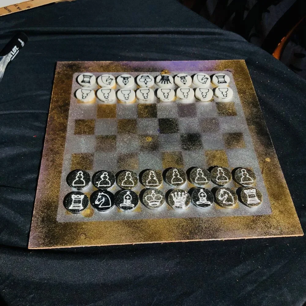 Chess Set - Rustic Metallic - Picture 9 of 9